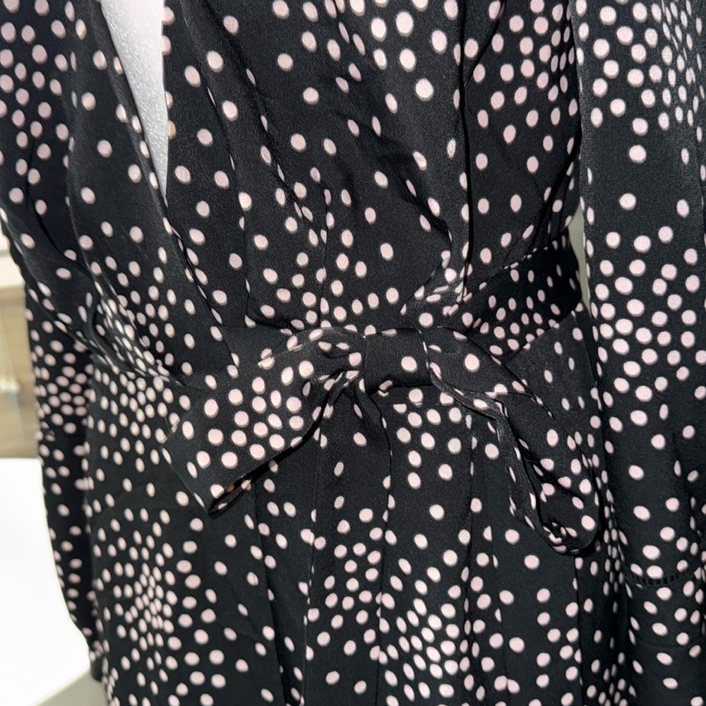 Kate Spade Women's Confetti Wrap‎ Dress Black Size 4 - Picture 9 of 11